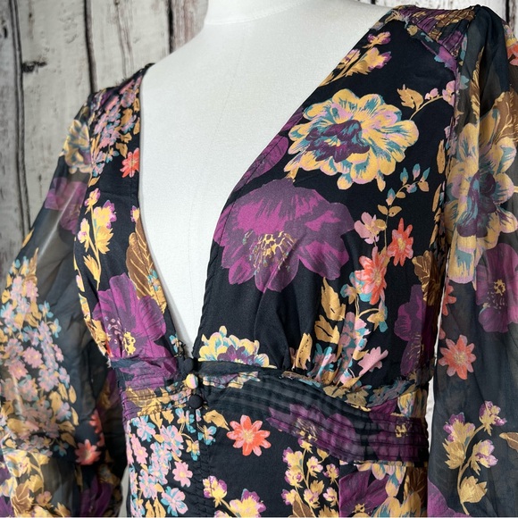 NEW NWT Free People Intimacy Wanderlust Floral Bodysuit Sheer Corset Size Small - Picture 4 of 16